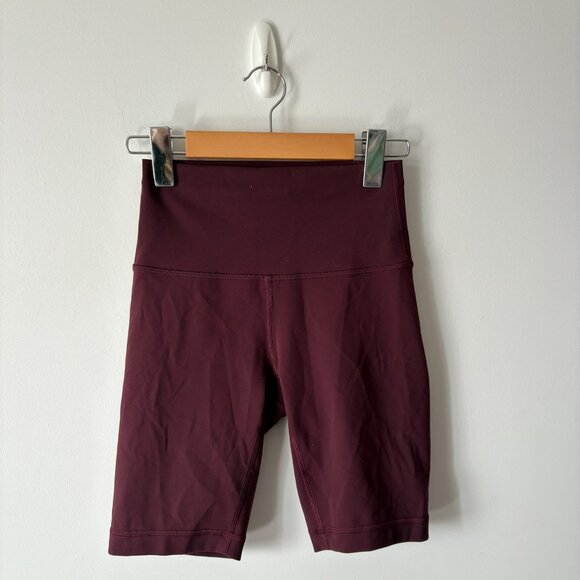 Lululemon Wunder Train High Rise Short 8" Cassis Size 4 - Picture 4 of 7